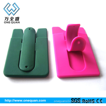 Mobile phone holder Silicone card sets for Apple iphone and samsung phone
